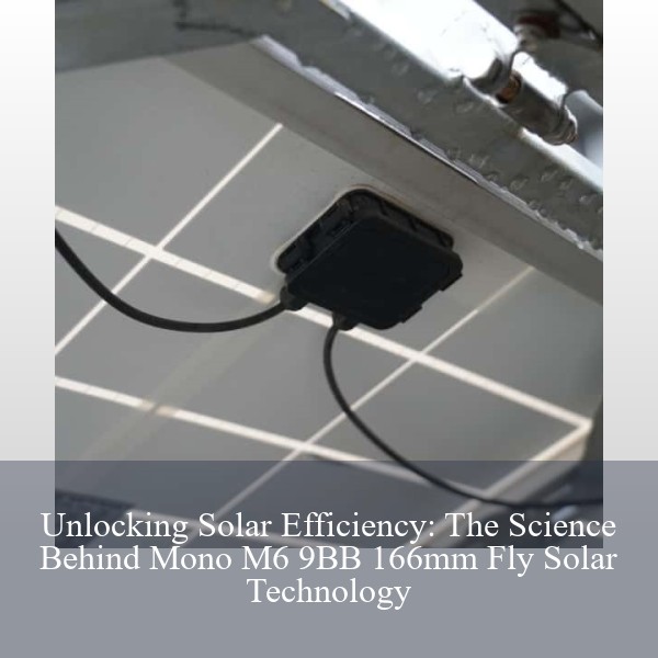 Unlocking Solar Efficiency: The Science Behind Mono M6 9BB 166mm Fly Solar Technology